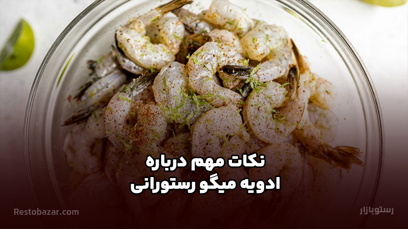 نکات مهم درباره ادویه میگو رستورانی